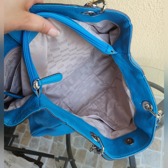 Michael Kors fulton chain summer blue shoulder bag - Picture 14 of 16